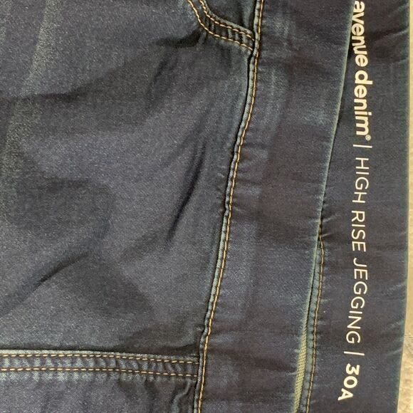 Avenue Denim High Rise Jeggings Plus Size 30 Nwt - Picture 6 of 8